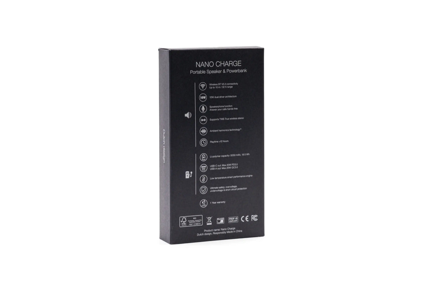 Wireless Compact Powerbank and Speaker