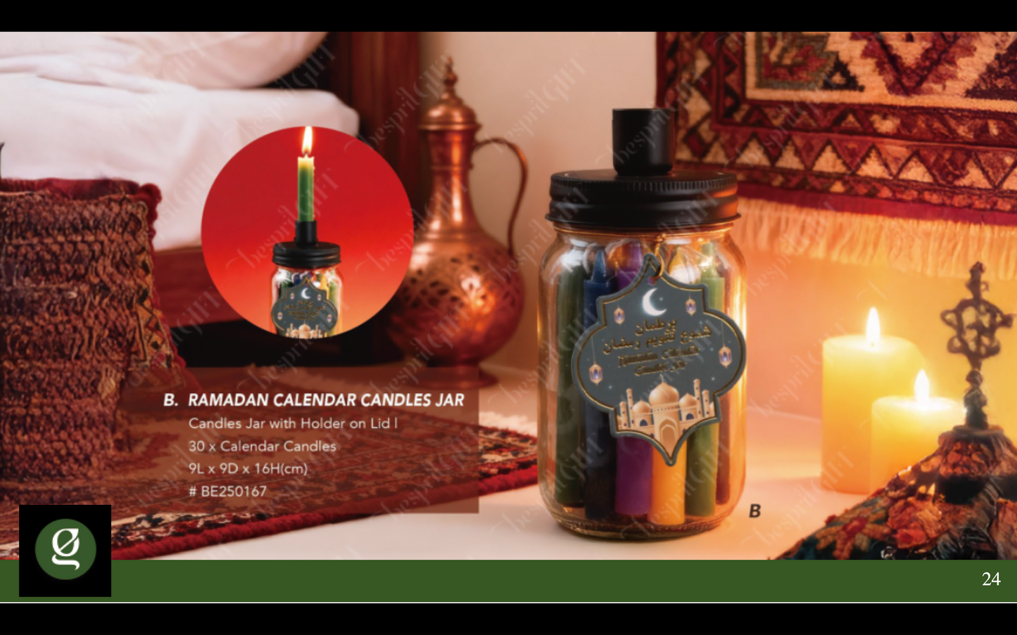 Ramadan Calendar Candle Jar
