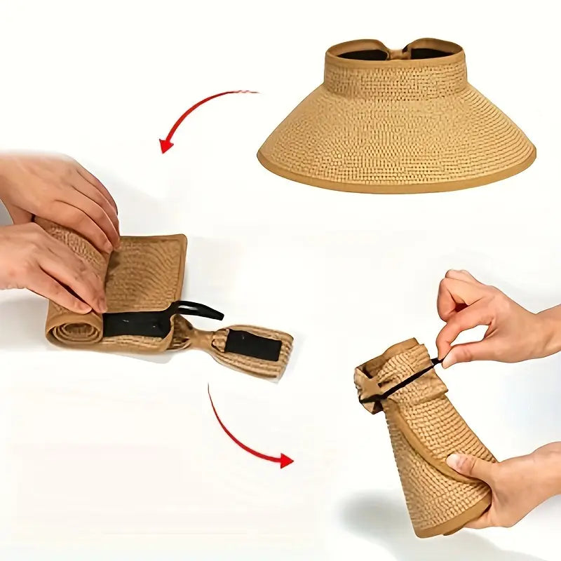 Foldable sun visor hat