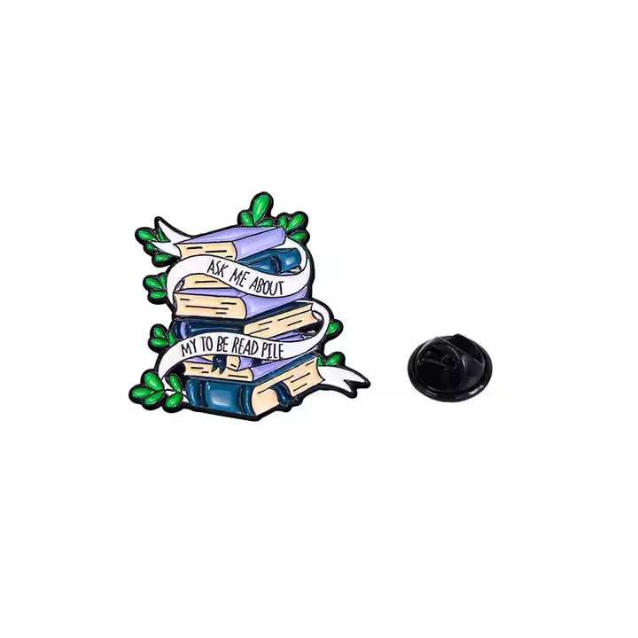 Book Lover Enamel Lapel Pin