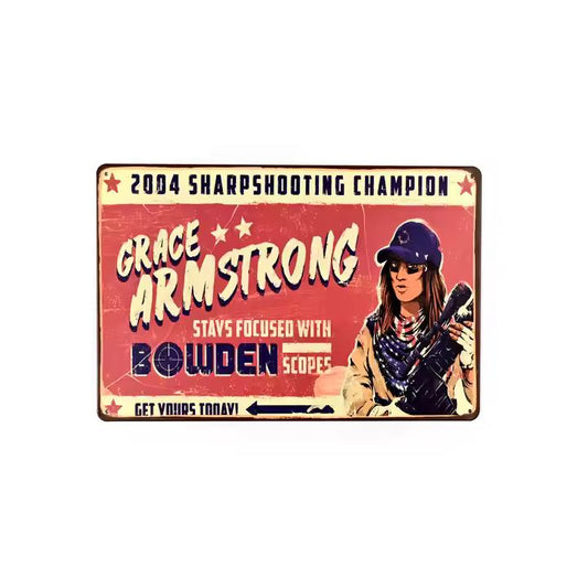 Vintage Aluminum Poster
