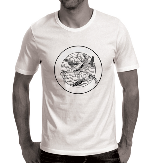 Short sleeves turtle graphic t-shirt
