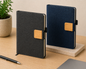 A5 RPET Notebooks with Bamboo & Magnetic Closure — 2 Colours