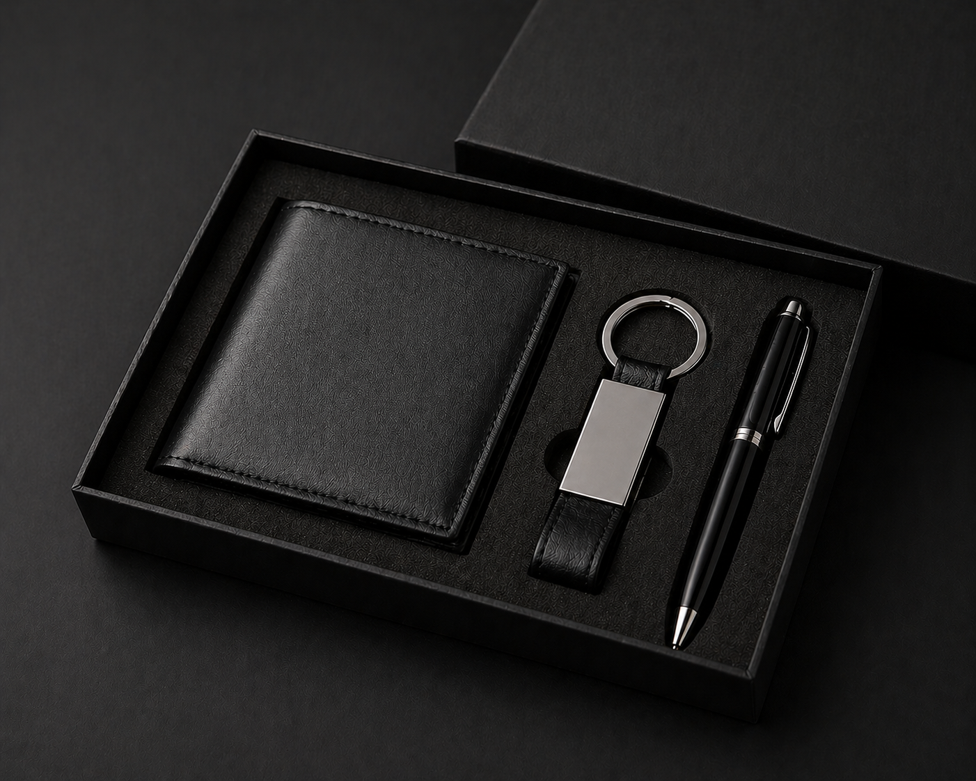 BIBURY — Men's Wallet, Keychain & Pen Set