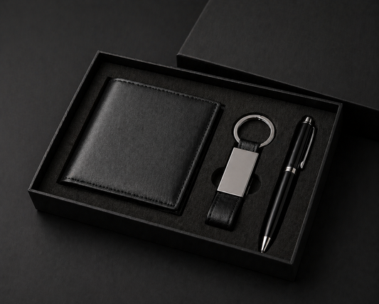 BIBURY — Men's Wallet, Keychain & Pen Set