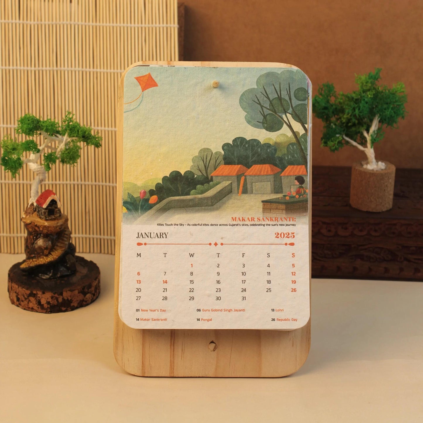 Plantable Tripod Calendar 2025
