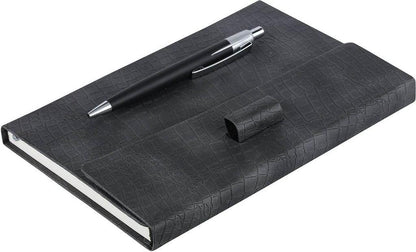 PU Leather Notebook — Black (ELITE Series)