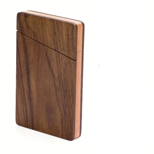 Wooden business card holder