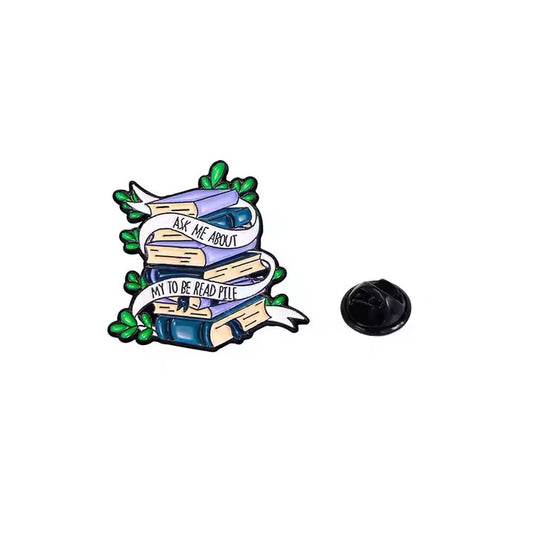 Book Lover Enamel Lapel Pin