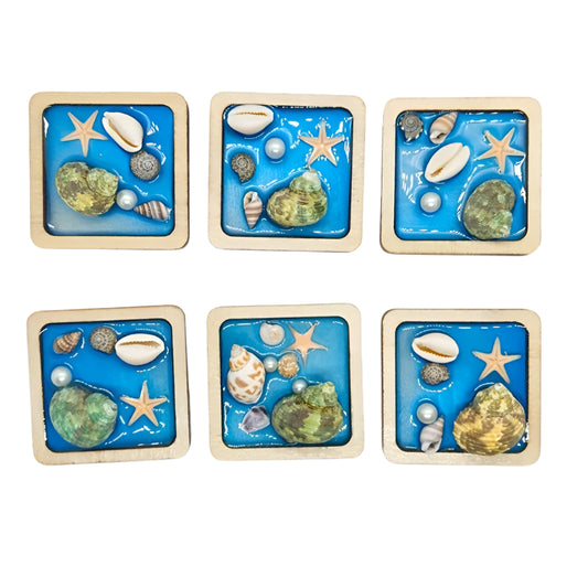 3D ocean shell magnet
