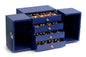 Blue & Gold 4 Drawer Box
