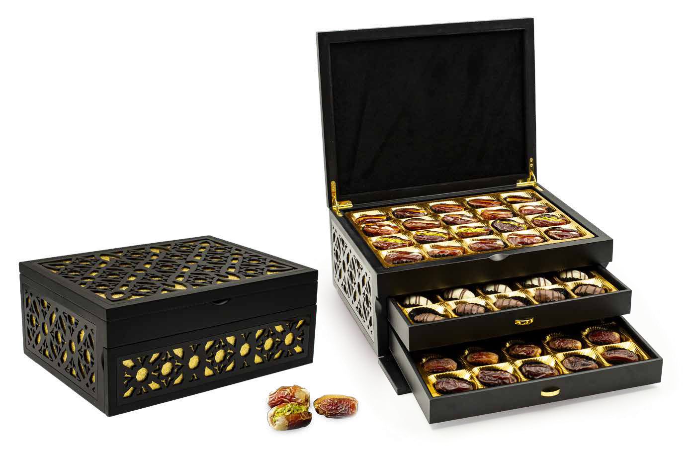 Luxury Arabic Laser Cut 3 Layer Box