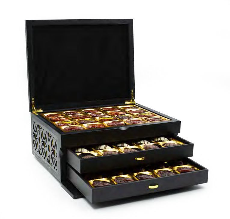 Luxury Arabic Laser Cut 3 Layer Box