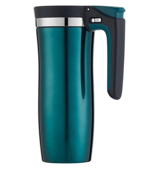 Tall Green Premium Mug Flask