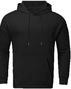 Black Hoodie with Draw String