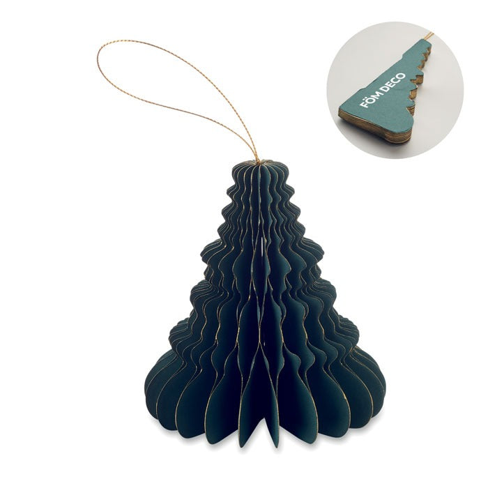 Christmas paper tree hanger
