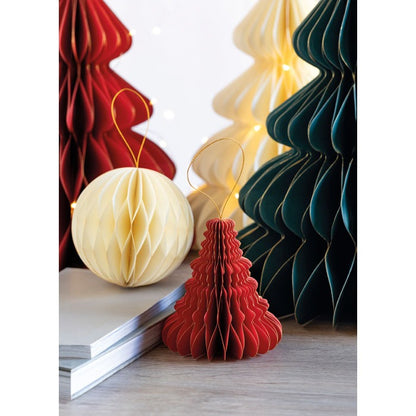 Christmas paper tree hanger