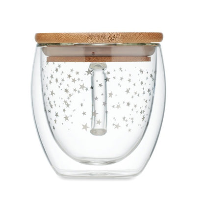 Double wall borosilicate mug