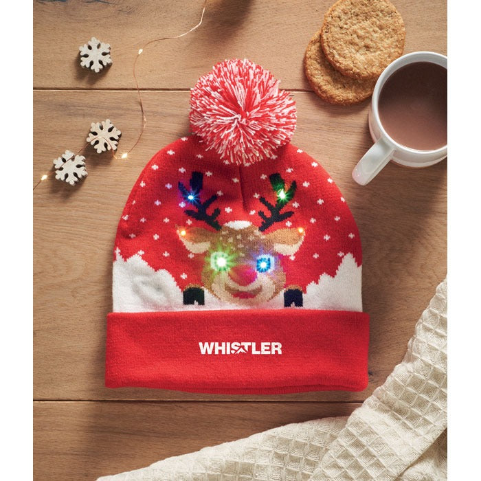 Christmas knitted beanie LED