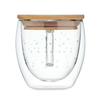 Double wall borosilicate mug