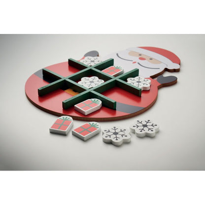 Christmas wooden tic tac toe
