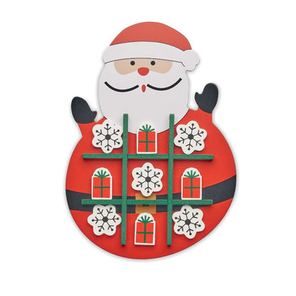 Christmas wooden tic tac toe